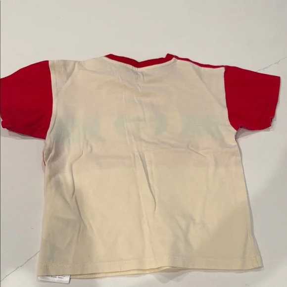 Gucci Kids Red and Cream Logo T-Shirt 9/12M - Picture 4 of 5